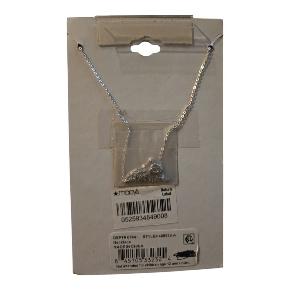 UNWRITTEN STERLING SILVER LETTER a 18-inch NECKLACE - Picture 3 of 4